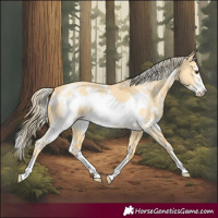 Horse Color:White Spotted Palomino Dun Frame 