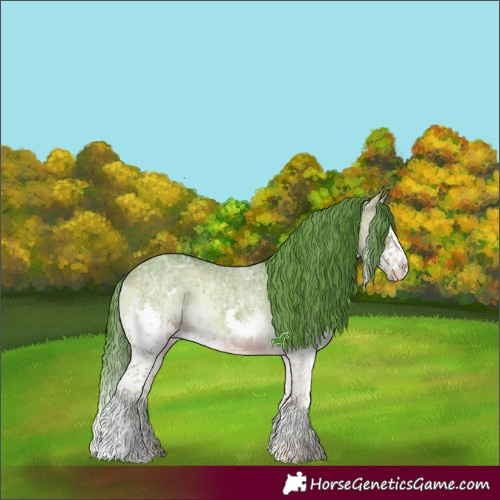 Horse Color:Watercolor White Spotted Chocolate Brown Ice Onyx Mushroom Splash 