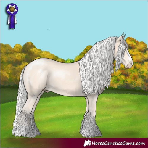 Horse Color:Silver Perlino 