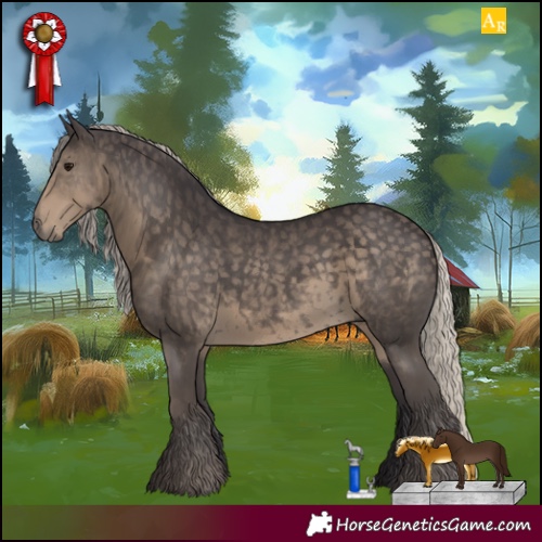 Horse Color:Silver Smoky Black 