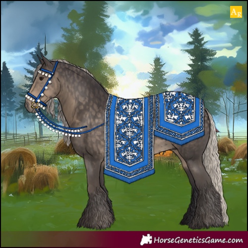 Horse Color:Silver Smoky Black 