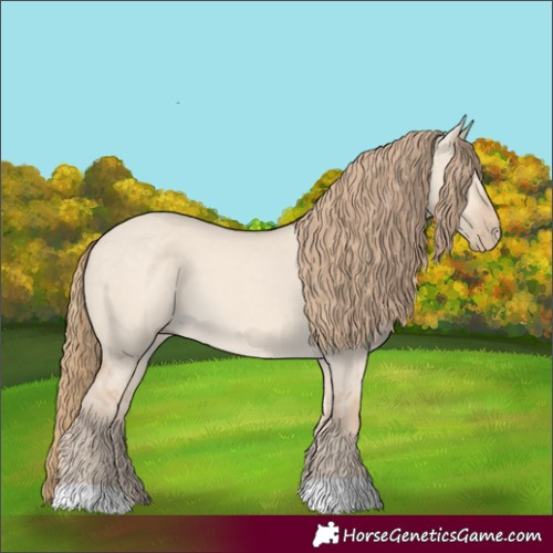 Horse Color:Perlino Dun