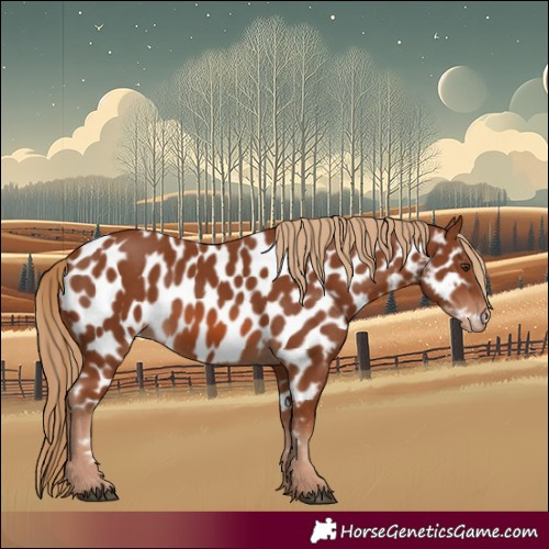 Horse Color:Chestnut Appaloosa