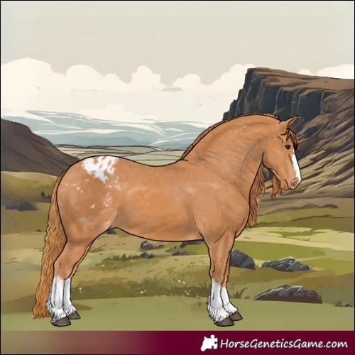 Horse Color:Chestnut Appaloosa