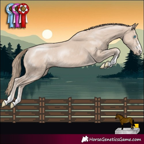 Horse Color:Smoky Creme Rabicano 