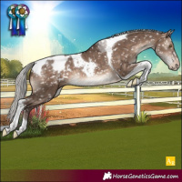 Horse Color:Silver Brown Dun Mushroom Tobiano Blanket Rabicano Brindle