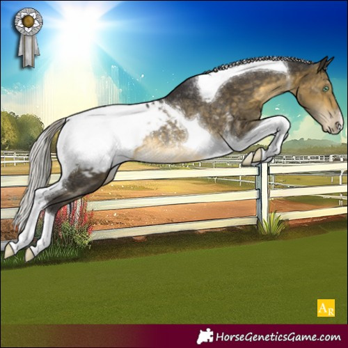 Horse Color:Silver Buckskin Mushroom Tobiano Appaloosa Rabicano