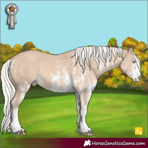 Horse Color:White Spotted Silver Smoky Creme