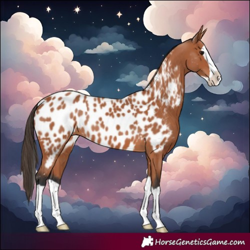 Horse Color:Bay Splash Near Leopard 