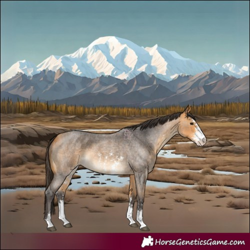 Horse Color:Buckskin Roan Sabino