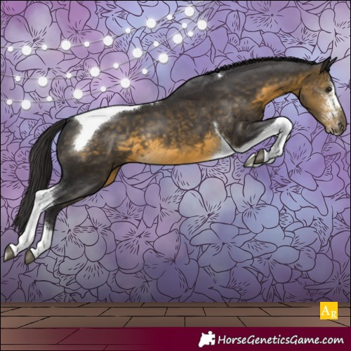 Horse Color:Buckskin Sabino Tobiano