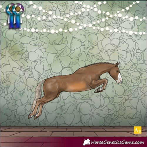 Horse Color:Chocolate Palomino Frame 