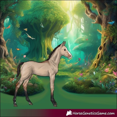 Horse Color:Bay Dun Splash 