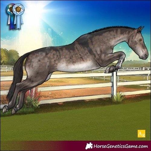 Horse Color:Brown Dun Mushroom Tobiano Rabicano Brindle 