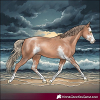 Horse Color:Gold Champagne Sabino 