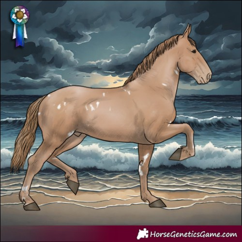 Horse Color:White Spotted Black Pearl 
