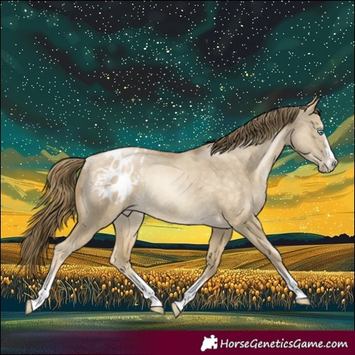 Horse Color:Buckskin Pearl Dun Appaloosa Rabicano 
