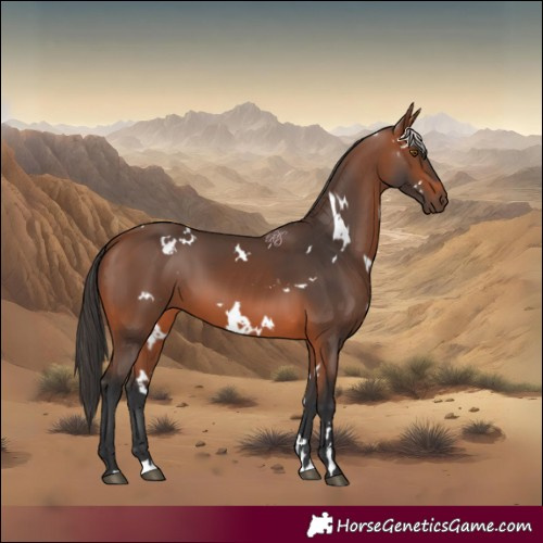 Horse Color:White Spotted Bay