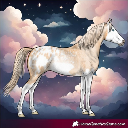Horse Color:Gray Palomino Roan Splash Frame Blanket 