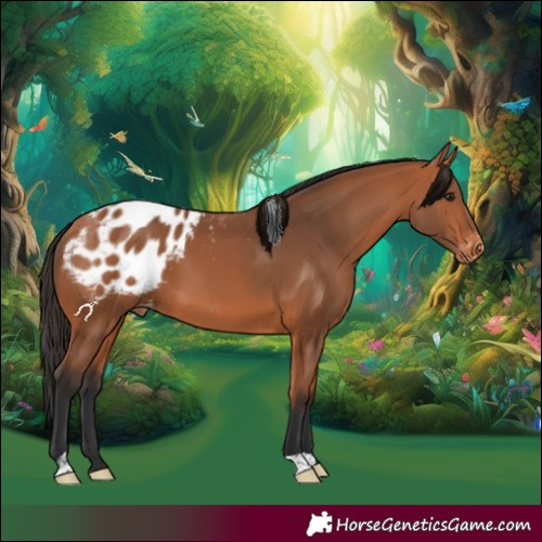 Horse Color:Bay Appaloosa 