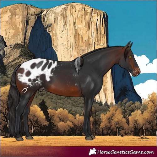 Horse Color:Brown Appaloosa 