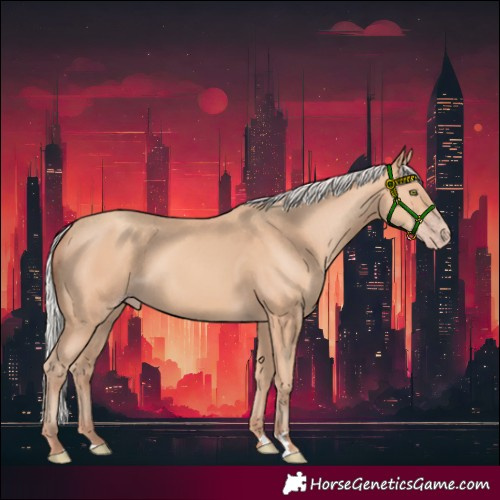 Horse Color:Silver Amber Champagne