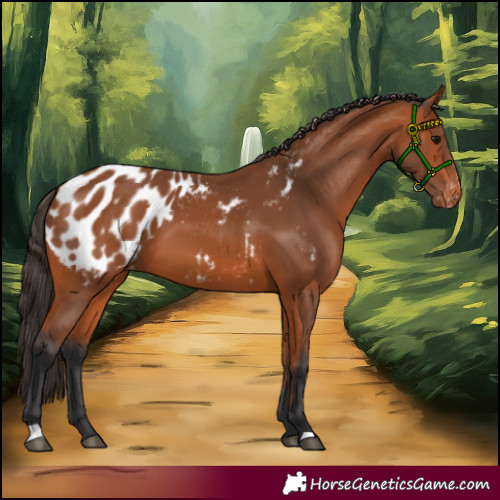 Horse Color:Bay Appaloosa