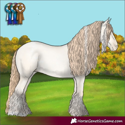 Horse Color:White Spotted Classic Cream Champagne Pearl Dun 
