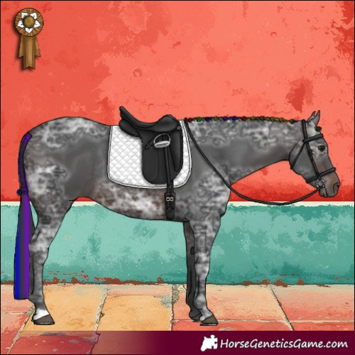 Horse Color:Painted Brown Ice Rabicano