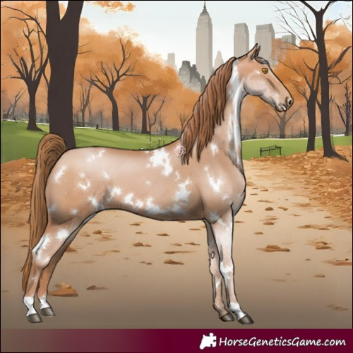 Horse Color:White Spotted Bay Pearl