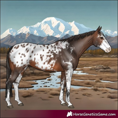 Horse Color:Brown Sabino Appaloosa