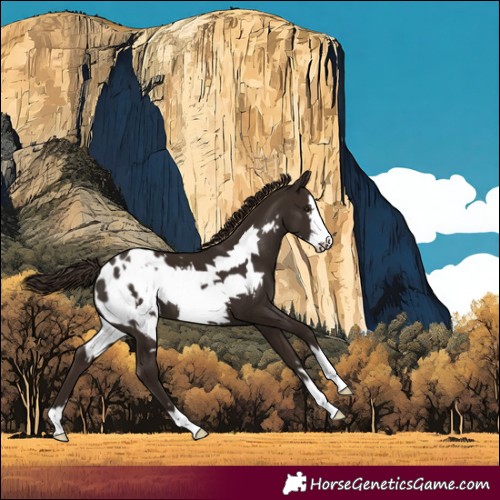 Horse Color:Liver Chestnut Frame Appaloosa