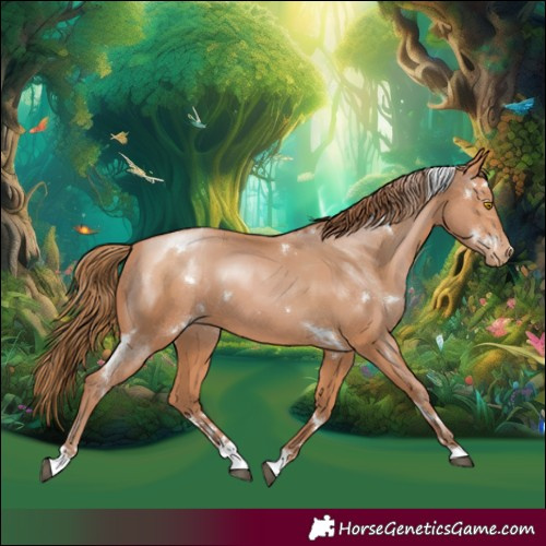 Horse Color:White Spotted Bay Pearl