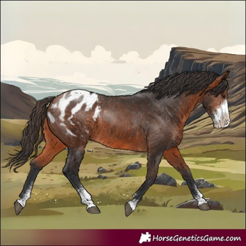 Horse Color:Bay Sabino Blanket