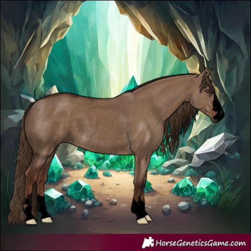 Horse Color:Void Liver Red Dun Rabicano