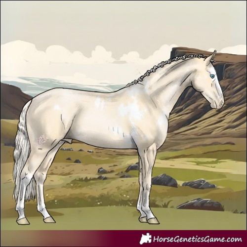 Horse Color:White Spotted Palomino Pearl Splash  and Palomino Pearl 