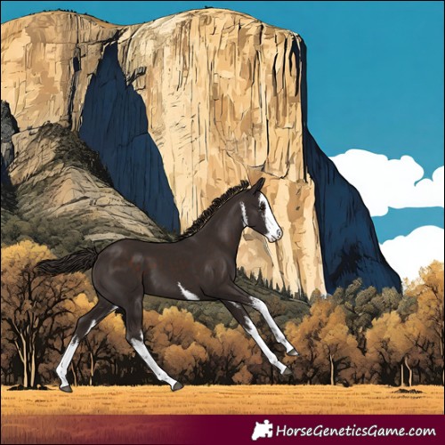Horse Color:White Spotted Liver Chestnut