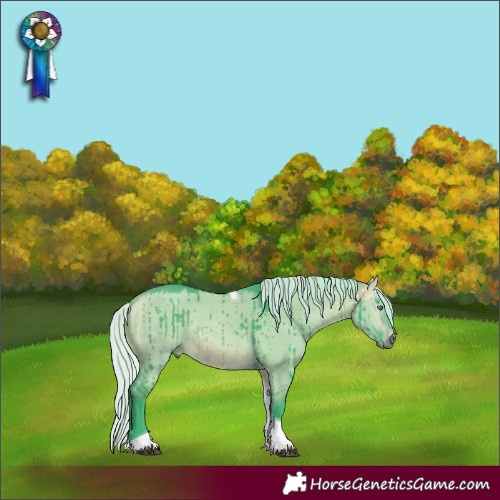 Horse Color:Watercolor Silver Buckskin Chinchilla Dun Tobiano Brindle 