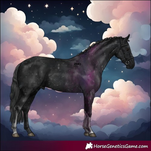 Horse Color:Black Tobiano
