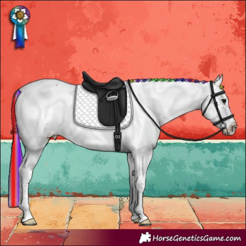 Horse Color:Painted Brown Sabino Frame