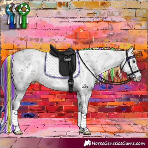 Horse Color:Painted Brown Ice Sabino 