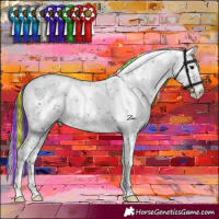 Horse Color:Painted Brown Ice Sabino