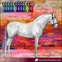 Horse Color:Painted Brown Ice Sabino 