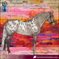 Horse Color:Silver Brown Dun Tobiano Appaloosa Rabicano Brindle