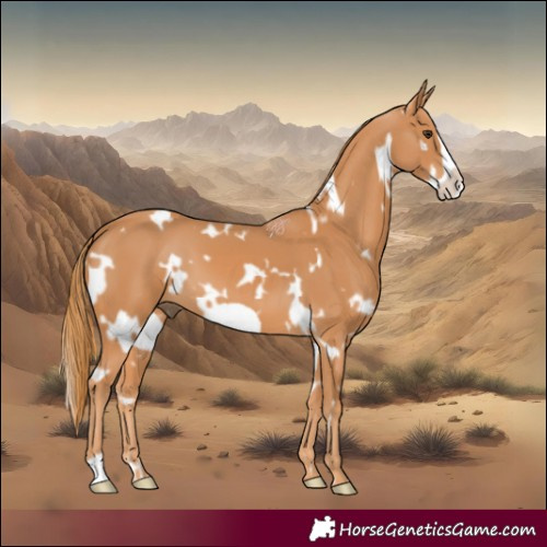 Horse Color:White Spotted Chestnut Frame