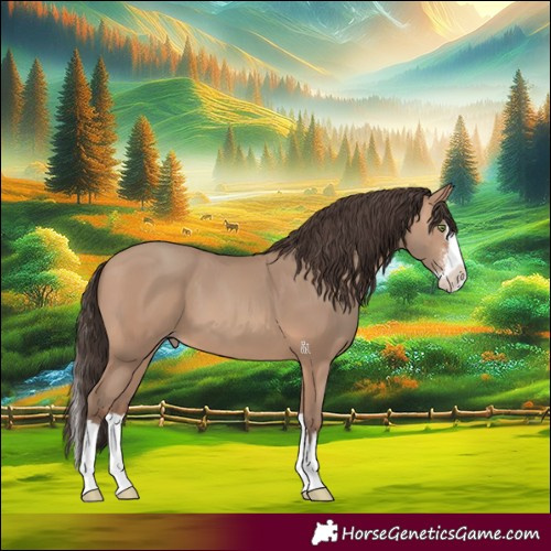 Horse Color:Sable Champagne Sabino Splash 