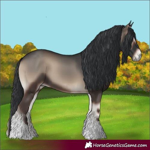 Horse Color:Blue Onyx Tobiano 
