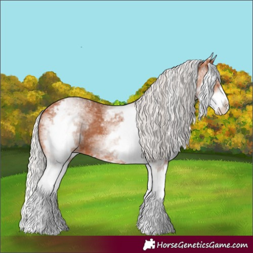 Horse Color:White Spotted Silver Bay Splash 