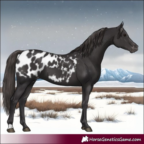 Horse Color:Smoky Black Appaloosa 