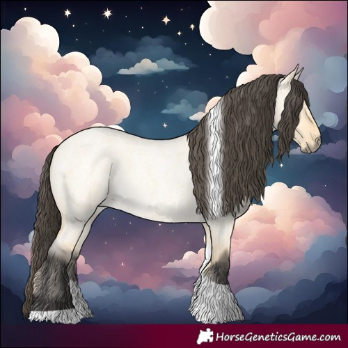 Horse Color:Buckskin Roan Dun Tobiano